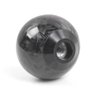 Forged Carbon Fiber Shift Knob Real Carbon Fiber Gear Shifter Spherical Type Unique Designed for Most Manual Car Universal Gear Shift Knob with 3 Adapters (Carbon Fiber-Sphere, Black)