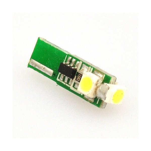 LEDwholesalers Mini-Wedge T5 74 LED Bulb with 3xSMD3528, Red, Sell by Package of 10, 1408RD x10