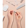 Liobelon 2 Pieces Mini Cuticle Cutter, Professional Cuticle Nippers Cuticle Scissors, Hangnail Clipper Cuticle Trimmer Tweezers, For Finger Toe Dead Skin Remove