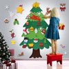 WooEver DIY Felt Christmas Tree Set 3.5ft, Xmas Decorations Wall Hanging 33 Detachable Ornaments with String Light Kids Gifts New Year Party Supplies (Batteri Not Included)