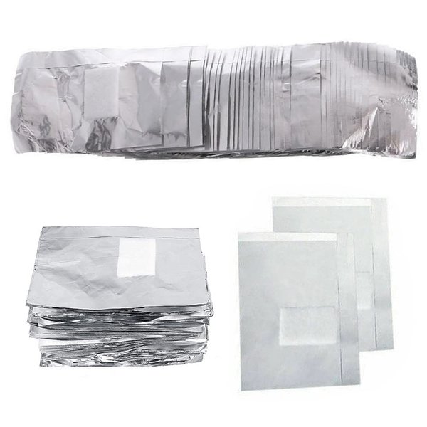 400Pcs Nail Polish Remover Gel Nail Foil Wraps Aluminium Soak Off Foils Cotton Pads Gel Nail Polish Wraps Removal Tool Kit Finger Nail Polish Remover with Lint Free Lager Cotton Pad