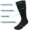 Falari Diabetic Socks Men Unisex Size 13-15 Black 63-9040-12PAIRS