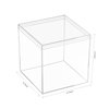 Clear box with Lid,Worasign Plastic Clear Acrylic Square Cube Containers with Lid Storage Boxes 4.7x4.7x4.7 Inches for Candy Pill ,Tiny Jewelry Beads, Coins, findings, Craft Supplies, Sewing
