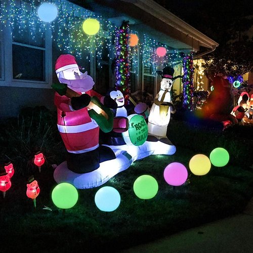 LOFTEK LED Night Light Ball, 8-inch 16 RGB Colors and Dimmable Globe Light with Remote, Upgraded Folding Handle, Seamless Matte Housing, Rechargeable IP65 Floating Pool Light, for Nursery or Decor