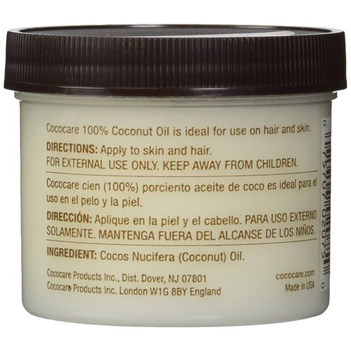 Cococare 100% Coconut Oil - All Natural Coconut Oil for Use on Skin & Hair - Ideal for All Skin Types (4oz)