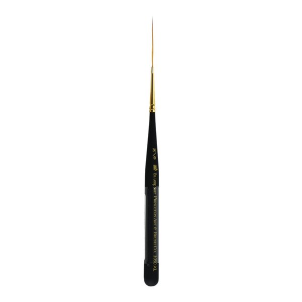 Princeton Mini-Detailer Paintbrush, Size 30/0 inch, Black