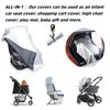 VisionKids Car Seat Sun Shade Cover |Baby Car Seat Sun Shade Cover car seat cooler|Infant Car Seats Heat Protector | Keeps Your Toddler Baby Seat at a Cool Temperature| Baby Travel Accessories Grey