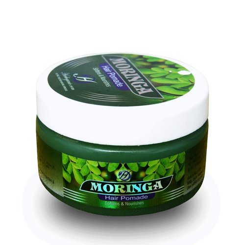 HERBOGANIC Moringa Hair Pomade for Men & Women | Moisturizer for Damaged Hair & Dry Scalp | Strong Hold Natural Hair Pomade | Easy to Use & Wash