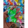 Roaqua 20 Packs Bulk Frog Push Rainbow Bubble Mini Pop Fidget for Boy Girls Kids Gifts, Birthday Party Favors Supplies Classroom Student Prize Gifts