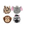 3.5 Inch Safari Subwoofer Disc Dog Toy with Squeaker Choose from 4 Animals or Full Set (Full Set - All 4 Toys)