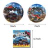 Heidaman 104Pcs Monster Truck Decorations，Monster Truck Birthday Party Supplies，Monster Truck Party decorations，Include Balloons,Backdrop,Banner, Cake Toppers，Tableware, Tablecloth