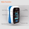 iNurse Fingertip Pulse Oximeter Blood Oxygen Saturation Monitor, Blood Oxygen Saturation Monitor for Heart Rate,Fingertip Pulse Oximeter (Off-White with BLUE)
