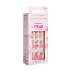 KISS LoveShackFancy x imPRESS Mini Press-On Manicure Limited Edition, Style "Sunkissed Peach" Kids Square Pink Press-On Nails, Includes Mini Nail File & 20 Kid Sized Fake Nails
