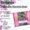 Nabila K Vegetable Glycerin Bar Soap, for Body, Face, and Hands, Syringa, Single Bar, 4.5oz/127.5g each.