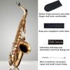 SKYNEO Saxophone Cleaning kit, Clarinet Cleaning Kit with Maintenance Kit,Cork Grease,Swab,Mouthpiece Cushions,Strap,Cleaning Cloth,Thumb Rest,Reed Case,Mouthpiece Brush and More, Grey