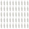 PATIKIL Feather Charm, 50Pcs Mini Feather Pendant Charm Bulk Metal DIY Dream Catcher for Jewelry Making Bracelets Earrings Necklace Crafts Keychain, Silver Tone