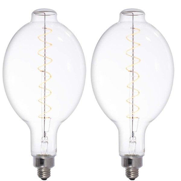 GoodBulb 4 Watt Grand Nostalgic Edison Light Bulbs | 60W Equivalent LED Medium E26 Base 2200K Warm White BT56 | 200 Lumens 15000 Average Lifespan | 2 Pack