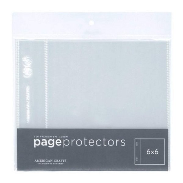 American Crafts 6-Inch by 6-Inch Page Protectors