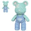 VIIOVOIIV Blue Bear Brick Micro Building Blocks Set(4500Pieces) Music Bear Building Blocks Gift for Adult and Kid