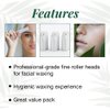 Clean + Easy Small Roller Head For Use With Roll-On Wax Refill, Perfect For Hair Removal On Small Areas, for Eyebrows, Upper Lip and Chin, Disposable and Easy to Use, DIY Waxing, 3-pack