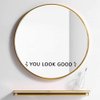 You Look Good Vinyl Mirror Decal – Motivational Quote Sticker for Bathroom Mirror, Glass, or Wall – Uplifting Positive Daily Reminder – 12x1.3 inch, Waterproof & Easy to Apply