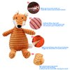 Ranvi Durable Interactive Plush Dog Chew Toys Cute Stuffed Dog Toy with Crinkle Paper, Chew Toys Make Funny Sounds, Suitable for Puppies and Medium-Sized Dogs(Fox)