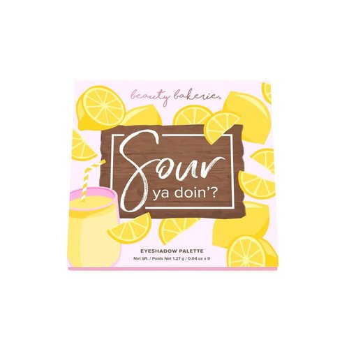 Beauty Bakerie Sour Ya Doin Eyeshadow Palette, Rich and Bold Shades of Matte and Shimmer Eye Makeup, 9 Colors