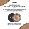 LORAC Lux Diamond Crème Eye Shadow | Metallic Shimmer Eyeshadow Powder | Satin Gold