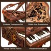 3D Wooden Puzzles for Adults, 236pcs Playable Piano Model Kit 1:20 Scale Building Puzzles Wooden Music Box, Mechanical 3D Puzzles Musical Instrument, Creative Finger Piano Desk Decor Unique Gift