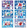 kapitomanio 30 Packs Winter Craft Kits for Kids, Holiday DIY Picture Frame Crafts for Kids Winter Party Favors Home School Classroom Game Activities