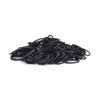 Youxuan Small Hair Elastics for Girls, Soft and Comfy Rubber Bands, 100 PCS Hair Ties, Black