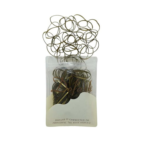 Dofash 2 * 75MM Snag-free Elastic Hair Ties Rubber Bands for Hair Elastic Hair Bands Hair Rubber Bands Hair Elastics for Women's Hair - 150pcs (Blonde)