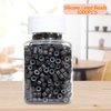 1000pcs Hair Extensions Beads Micro Links Beads 5mm Silicone Lined Beads for Hair Extensions (Dark Brown)