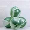 Green Tie Dye Balloons 30PCS 12 Inch Agate Marble Latex Swirl Balloons For Tie Dye Birthday Party Supplies,Candyland,Bachelorette,Fun Hippie Party Decorations