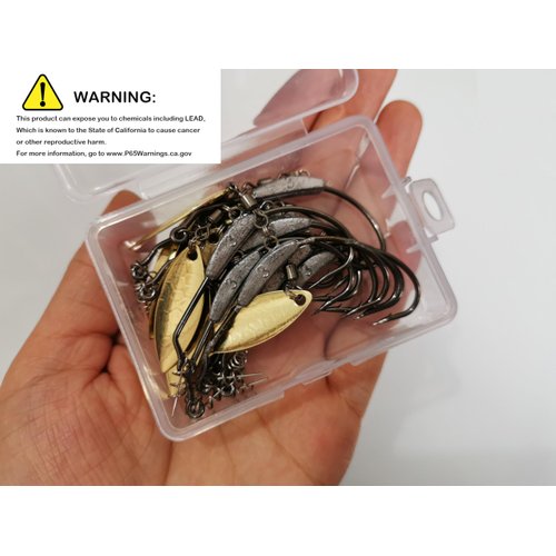 10pcs/Pack Weighted Hook with Twist Lock Spin Superline Spring Hook Swim Bait Fishing Hook with Twistlock Pin 3.5g 6.5g (10pcs-6.5g-Gold)