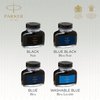 Parker Fountain Pen Ink Bottle Washable Blue QUINK Ink 57ml. Fountain Pen Refill
