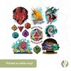Desert Cactus Dungeons & Dragons Stickers - 13 D&D Decals Laptop Water Bottle Car Scrapbook11.46x8.9 Vinyl Decorations Birthday Favor Party Supplies (2-3)