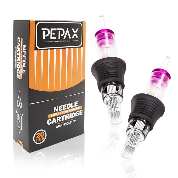 Tattoo Cartridge Needles - 20Pcs Disposable Tattoo Needles Cartridge Finger Ledge Integration Tattoo Cartridge Needles Standard 7RM Needles for Cartridge Tattoo Pen Machine(1207RM)