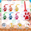 Sratte 10 oz Dog Paw Cups with Straw and Lid Dog Themed Birthday Party Supplies, Cute Print Plastic Puppy Drinking Cup Bulk for Kids Birthday Dog Theme Party Favors Decoration(12 Pcs)