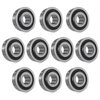 Bonbo 10Pcs Flanged Ball Bearings ID 3/4" x OD 1-3/8" for Lawn Mower, Wheelbarrows, Carts, Hand Trucks Wheel Alternative to 532009040, AM118315, AM127304, 10513, 251210 Etc, Deep Groove Ball Bearing