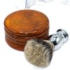 Parker Safety Razor Genuine Honey Mango Wood Shaving Soap Bowl from