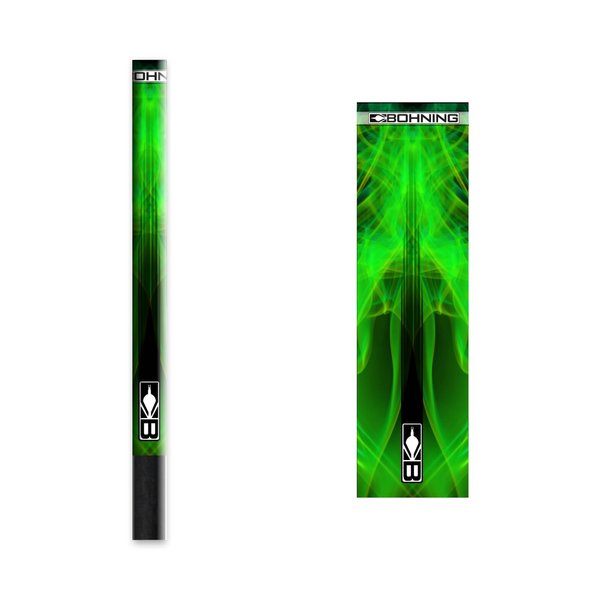 Bohning 4" Abstract Arrow Wraps, Standard, Green X-Ray