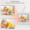 Baby Monitor with Camera and Audio, 3.2'' IPS Portable Baby Monitor No WiFi with 1000ft Long Range, Remote Pan-Tilt Video Baby Monitor, Infrared Night Vision, ECO Mode, Powerful Battery