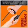 HORUSDY Allen Wrench Set, Hex Key Set Long Arm Ball End Hex Wrench Set, Inch/Metric T Handle Allen Wrench Set