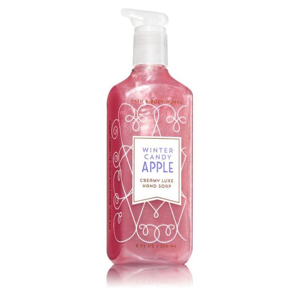 Bath Body Winter Candy Apple Gentle Gel Hand Soap - 8 Fl Oz - Scented with Natural Essential Oils