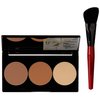 SmashBox Step By Step Contour Kit With Light Medium Brush, Brown, 4 Ounce