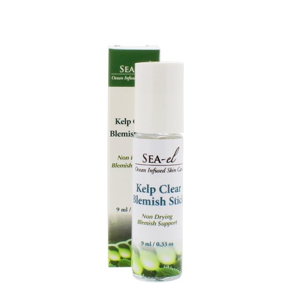 Sea El Kelp Blemish Stick Skincare Pimple Blackhead & Acne Spot Treatment Witch Hazel Rosemary & Tea Tree Oil Serum & Skin Toner for Women & Men, All Skin Types - .33 oz