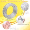 Aluminum Armature Wire for Sculpting, 2 mm Thickness Metal Bendable Wire Flexible Wrapping Weaving for Crafts, Jewelry Making, Doll Armature, Modeling DIY (12 Gauge, 118 Ft, Silver)
