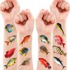 Generic Fishing Temporary Tattoos - Gone Fishing Fish Lake 96 PCS Funny Fish Themed Stickers for Kids Birthday Party Supplies, Decorations, Favors and Prizes - Cute Gifts for Boys and Girls