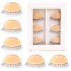 3 Pairs Replacement Eyelids for Mannequin Head Practice Eyelids for Eyelash Extensions Eyelids Realistic Eyelids Silicone with Eyelashes Practice Eyelash Eyelids for Eyelash Training Makeup